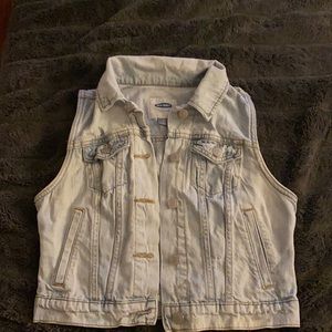 Distressed Cropped Jean Jacket